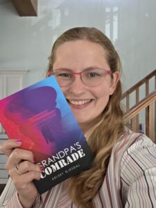 me holding my new book