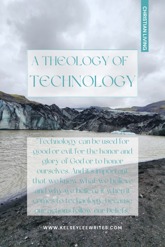 a theology of technology “Technology can be used for good or evil, for the honor and glory of God or to honor ourselves. And it's important that we know what we believe and why we believe it when it comes to technology, because our actions follow our beliefs.”